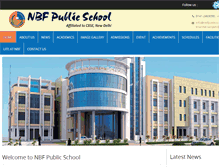 Tablet Screenshot of nbfpublicschool.com